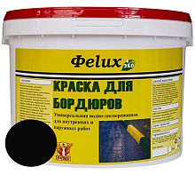 Краска для бордюров Фelux черная, 3 л
